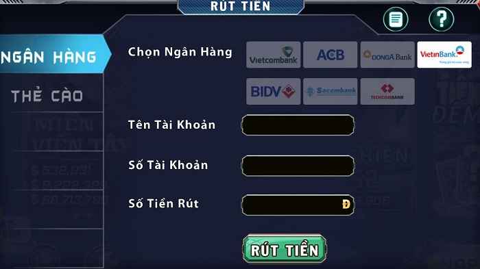 hướng dẫn rút tiền B52 Club